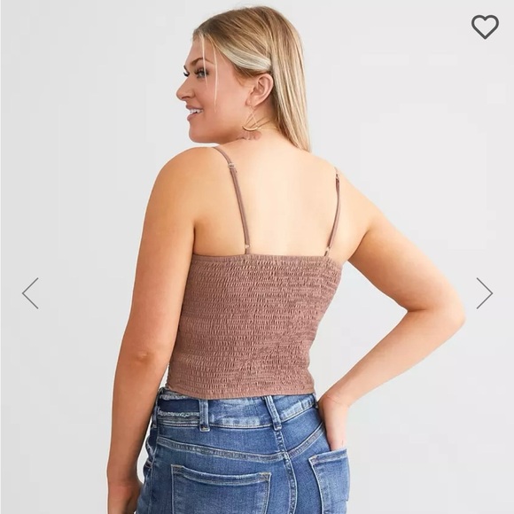 🛍️Red By BKE Dusty Pink Embroidered Tank Top Size Small NWT - Picture 2 of 12